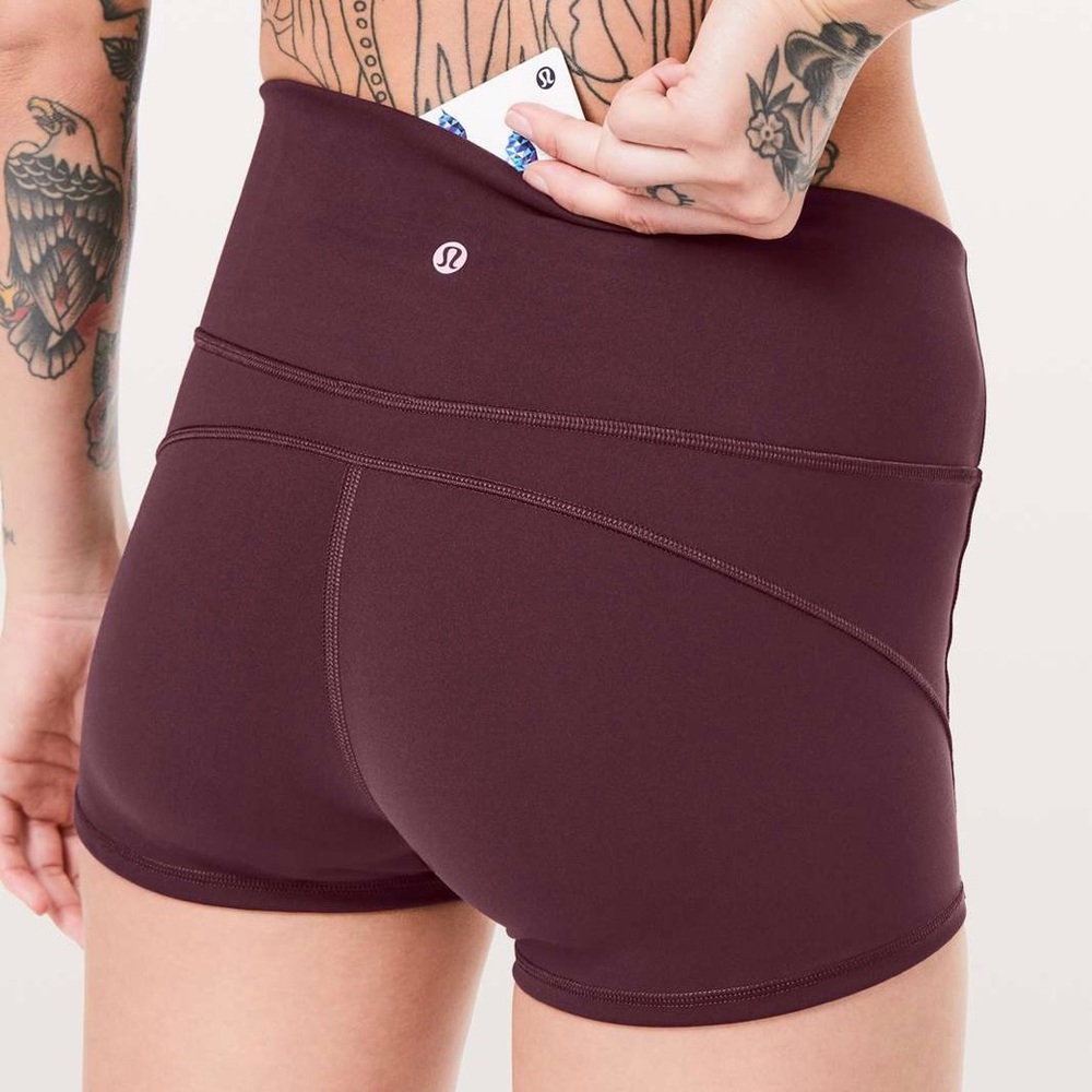 lululemon athletica Plum High-Rise Performance Shorts - Picture 3 of 8